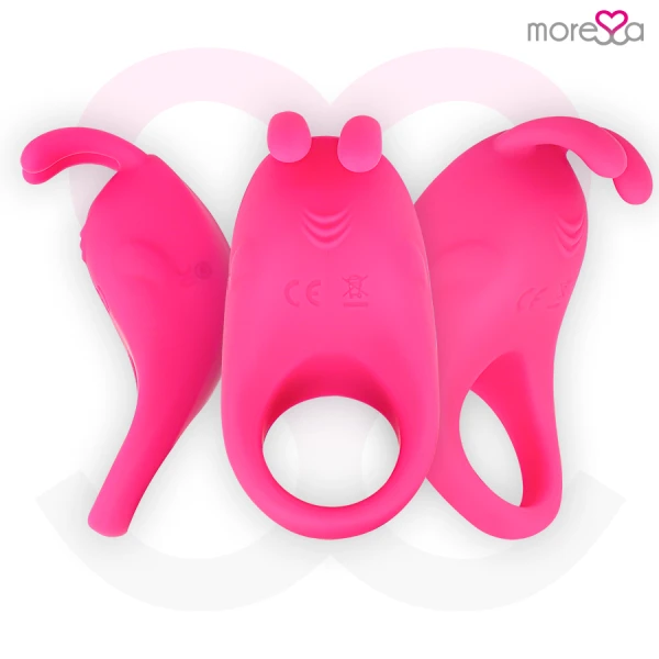 Moressa Brad Silikon-Penisring mit Klitorisstimulator wiederaufladbar rosa Moressa Brad Silikon-Penisring mit Klitorisstimulator wiederaufladbar rosa