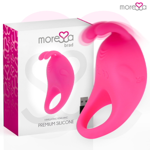 Moressa Brad Silikon-Penisring mit Klitorisstimulator wiederaufladbar rosa Moressa Brad Silikon-Penisring mit Klitorisstimulator wiederaufladbar rosa – Bild 1