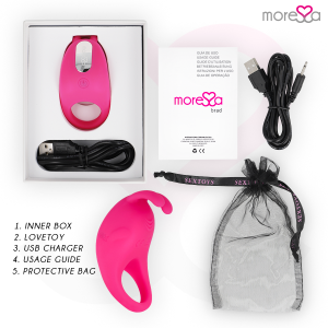 Moressa Brad Silikon-Penisring mit Klitorisstimulator wiederaufladbar rosa Moressa Brad Silikon-Penisring mit Klitorisstimulator wiederaufladbar rosa – Bild 6