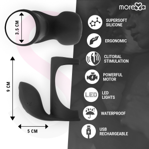 Moressa Brandon Vibratorring met afdekking, clitorisstimulatie Moressa Brandon Vibratorring met afdekking, clitorisstimulatie - Afbeelding 4