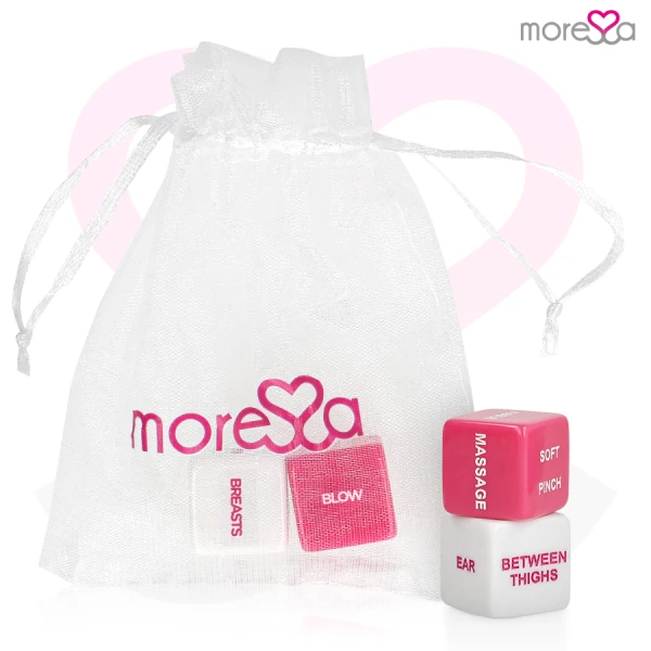 Moressa Erotisch dobbelspel Duits met actie- en locatiedobbelsteen