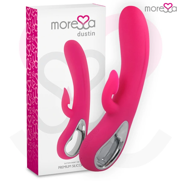 Moressa Dustin Klitoris-Saugvibrator mit A-Punkt-Stimulation, Silikon