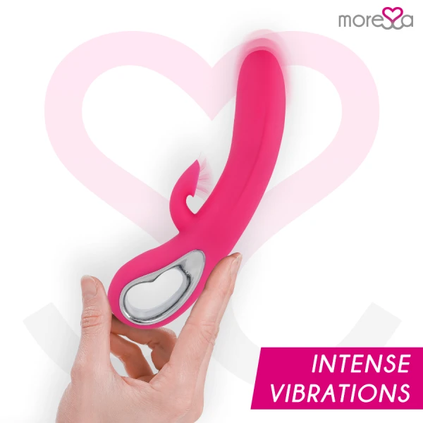 Moressa Dustin Klitoris-Saugvibrator mit A-Punkt-Stimulation, Silikon