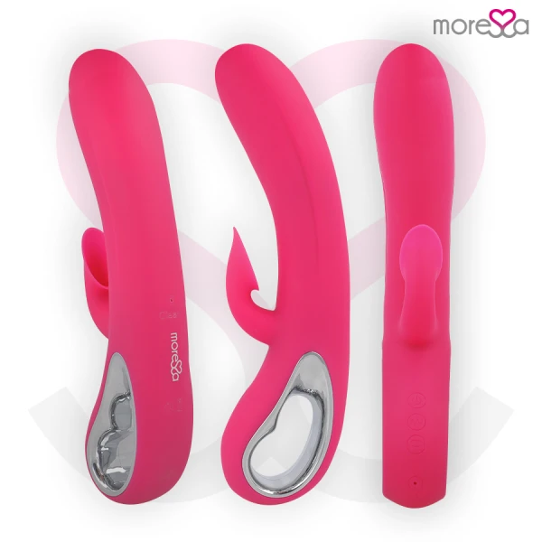 Moressa Dustin Klitoris-Saugvibrator mit A-Punkt-Stimulation, Silikon