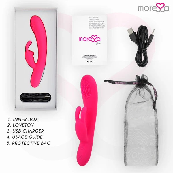 Moressa Gino siliconen vibrator oplaadbaar