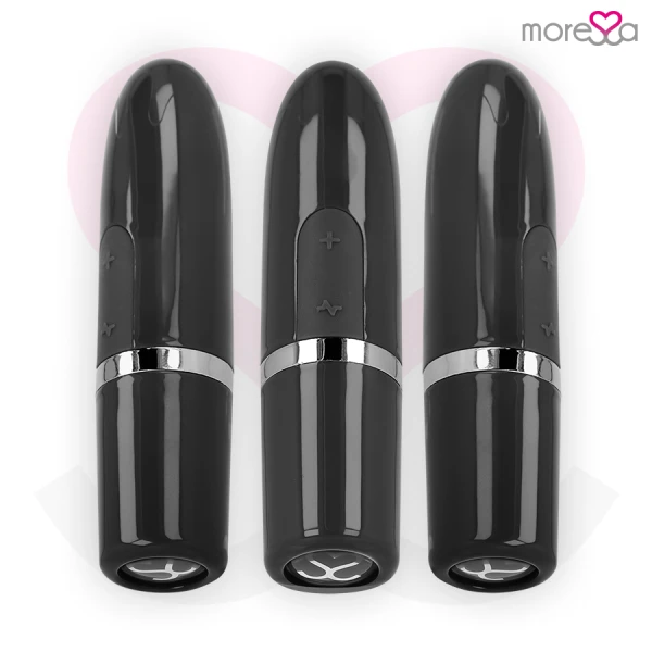 Moressa Ivy Vibrator Reisgenoot in lippenstiftvorm zwart Moressa Ivy Vibrator Reisgenoot in lippenstiftvorm zwart