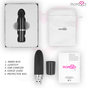 Moressa Ivy Vibrator Reisgenoot in lippenstiftvorm zwart Moressa Ivy Vibrator Reisgenoot in lippenstiftvorm zwart - Afbeelding 6
