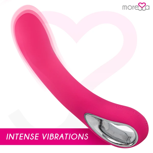 Moressa Nelson siliconen vibrator met 12 standen, oplaadbaar