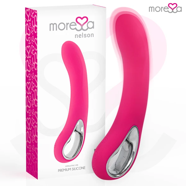 Moressa Nelson siliconen vibrator met 12 standen, oplaadbaar