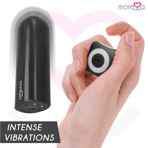 Moressa NIX opvangvibrator met afstandsbediening zwart