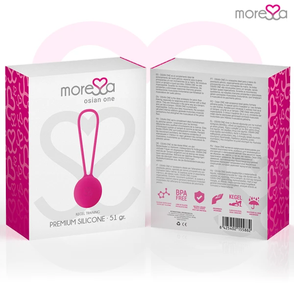 Moressa Osian ONE liefdeballen van silicone, roze Moressa Osian ONE liefdeballen van silicone, roze