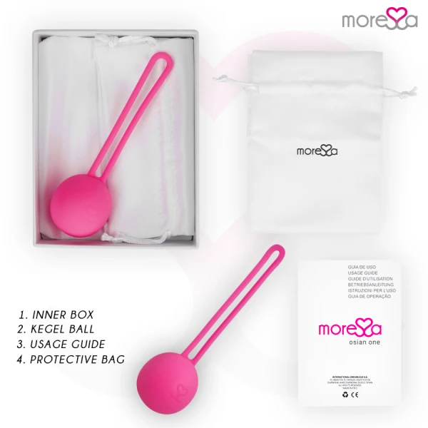 Moressa Osian ONE liefdeballen van silicone, roze Moressa Osian ONE liefdeballen van silicone, roze