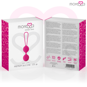 Moressa Osian TWO siliconen liefdesballetjes voor bekkenbodemtraining, roze Moressa Osian TWO siliconen liefdesballetjes voor bekkenbodemtraining, roze - Afbeelding 7