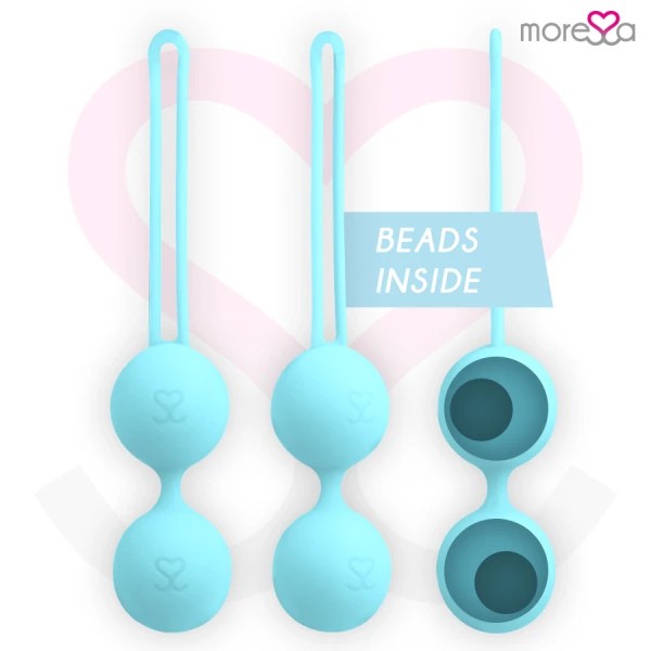 Moressa Osian Twee liefdesballetjes Turkoois Silicone 101g
