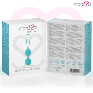 Moressa Osian Twee liefdesballetjes Turkoois Silicone 101g Moressa Osian Twee liefdesballetjes Turkoois Silicone 101g - Afbeelding 7