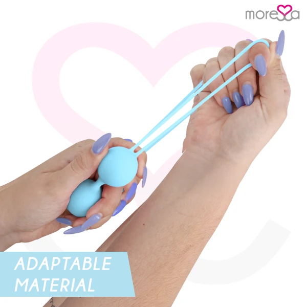 Moressa Osian Twee liefdesballetjes Turkoois Silicone 101g