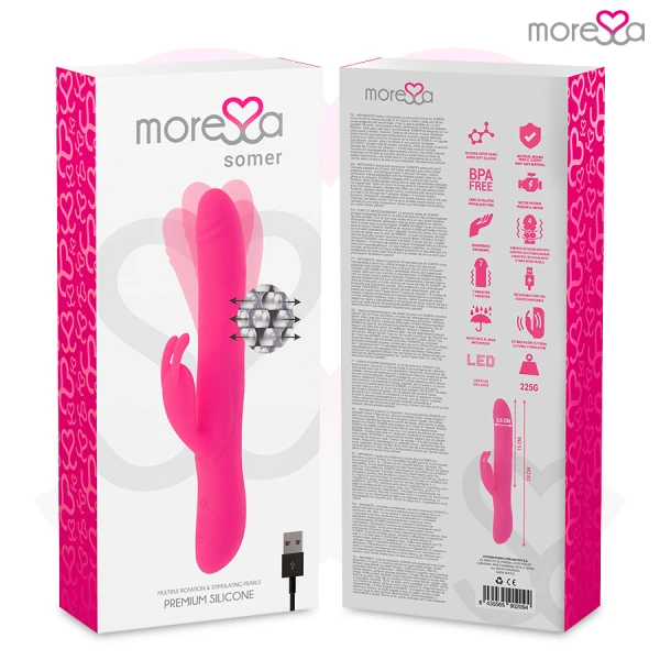 Moressa Somer Vibrator mit Mehrfachdrehung und Klitorisstimulation