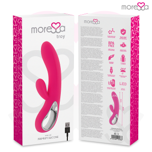 Moressa Troy Siliconen G-Punt Vibrator met Clitorisstimulator, 200 x 36 mm Moressa Troy Siliconen G-Punt Vibrator met Clitorisstimulator, 200 x 36 mm - Afbeelding 7