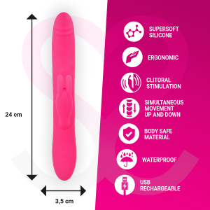 Moressa Warren Vibrator met rolfunctie en clitorisstimulatie, siliconen Moressa Warren Vibrator met rolfunctie en clitorisstimulatie, siliconen - Afbeelding 5