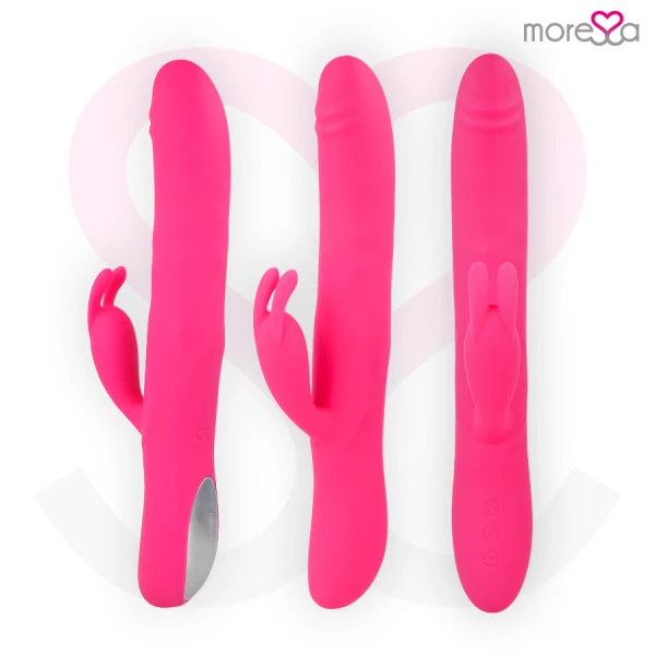 Moressa Warren Vibrator met rolfunctie en clitorisstimulatie, siliconen