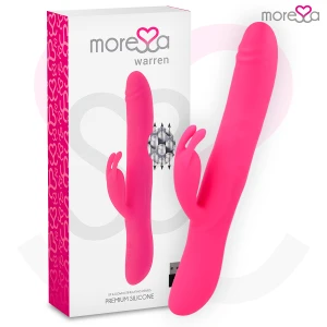 Moressa Warren Vibrator mit Rollfunktion und Klitorisstimulation, Silikon