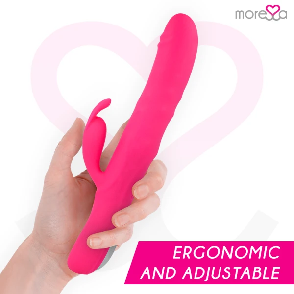 Moressa Warren Vibrator met rolfunctie en clitorisstimulatie, siliconen