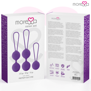 Moressa Osian Set liefdesballetjes van siliconen voor bekkenbodemtraining, paars Moressa Osian Set liefdesballetjes van siliconen voor bekkenbodemtraining, paars - Afbeelding 7