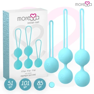 Moressa Osian SET Love Balls for Pelvic Floor Training Turquoise Silicone