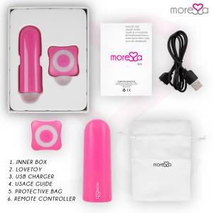 Moressa NIX Vibrator met afstandsbediening Roze Moressa NIX Vibrator met afstandsbediening Roze - Afbeelding 6