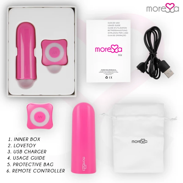 Moressa NIX Vibrator met afstandsbediening Roze