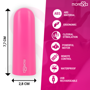 Moressa NIX Vibrator met afstandsbediening Roze Moressa NIX Vibrator met afstandsbediening Roze - Afbeelding 4