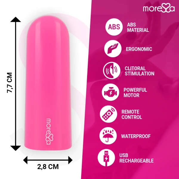 Moressa NIX Vibrator met afstandsbediening Roze
