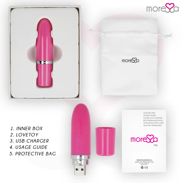 Moressa IVY Vibrator Reise Minivibrator roze