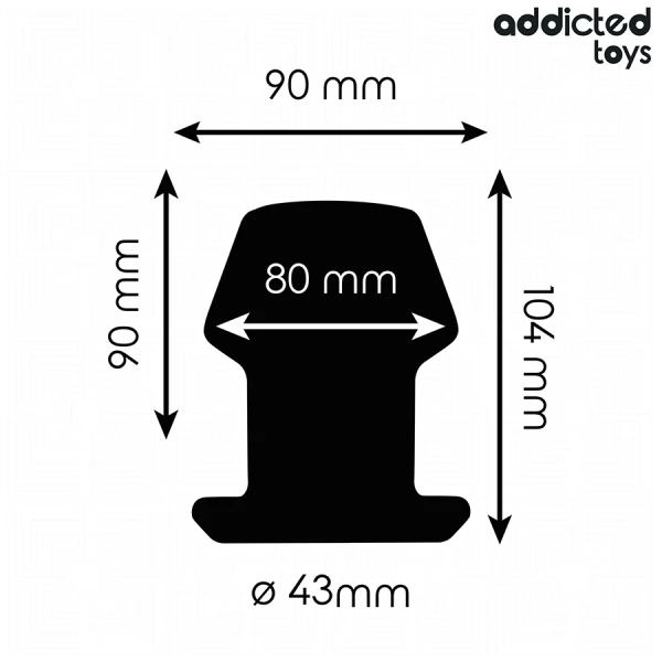 Addicted Toys Hohler Analplug Extrem Größe L 10,4 cm