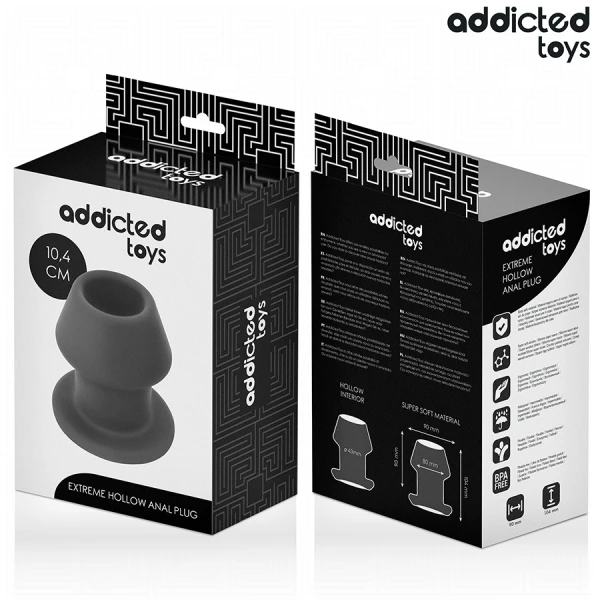 Addicted Toys Hohler Analplug Extrem Größe L 10,4 cm
