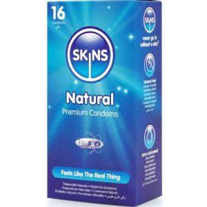 Skins Natural Premium Condooms 16 stuks, ultradun, vanillegeur Skins Natural Premium Condooms 16 stuks, ultradun, vanillegeur - Afbeelding 2