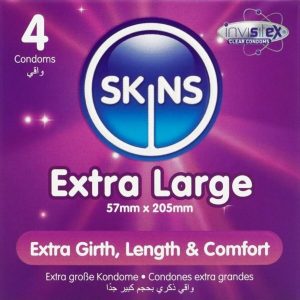 Skins Extra Large Condooms 4-pack met vanillegeur Skins Extra Large Condooms 4-pack met vanillegeur - Afbeelding 1