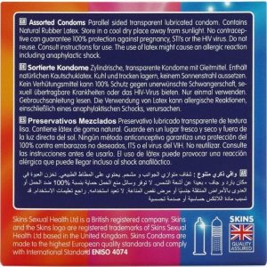 Skins Condooms Assortiment 4-pack met noppen, ribbels en ultradun Skins Condooms Assortiment 4-pack met noppen, ribbels en ultradun - Afbeelding 4