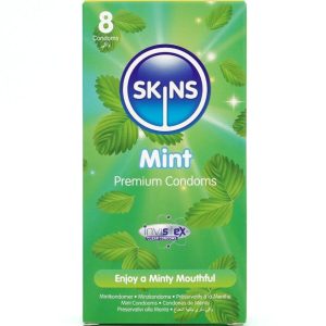 Skins Mint Kondome 8er-Pack mit Minzgeschmack Skins Mint Kondome 8er-Pack mit Minzgeschmack – Bild 1