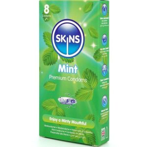 Skins Mint Kondome 8er-Pack mit Minzgeschmack Skins Mint Kondome 8er-Pack mit Minzgeschmack – Bild 2