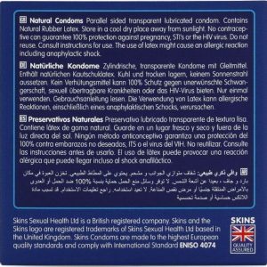 Skins Natural Condooms 4-pack, ultradun, met vanillegeur Skins Natural Condooms 4-pack, ultradun, met vanillegeur - Afbeelding 4