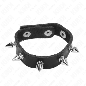 Kink Ring Power Leder-Penisring met Spikes Kink Ring Power Leder-Penisring met Spikes - Afbeelding 4