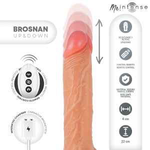 MR. Intense High Tech Brosnan Realistischer Vibrator mit Auf-Ab-Funktion, 22 cm – Bild 2