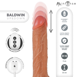 MR. Intense High Tech Baldwin Realistische vibrator met op-en-neer beweging, 22 cm MR. Intense High Tech Baldwin Realistische vibrator met op-en-neer beweging, 22 cm - Afbeelding 3