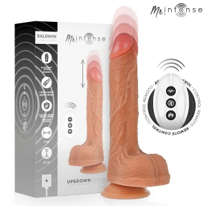 MR. Intense High Tech Baldwin Realistische vibrator met op-en-neer beweging, 22 cm