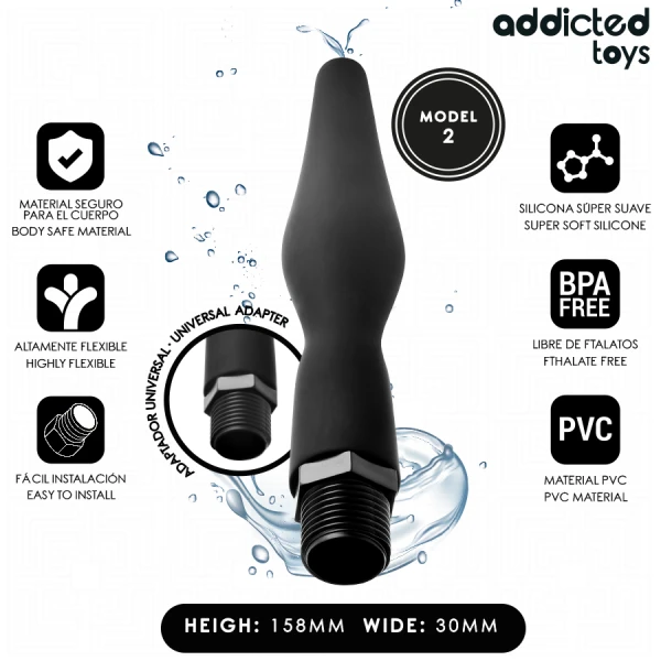 Addicted Toys Analdusche Anal Cleaner Modell 2 mit Universaladapter
