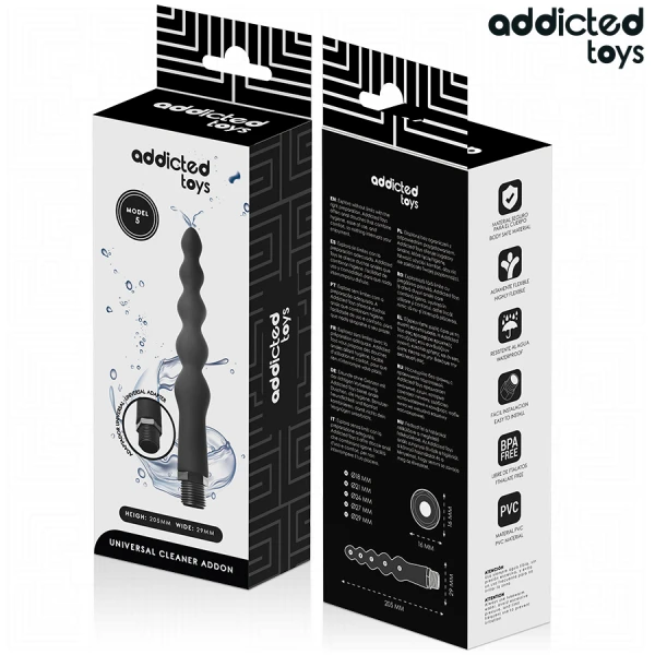 Addicted Toys Anal Cleaner Model 5 met Universele Adapter, 205 mm Addicted Toys Anal Cleaner Model 5 met Universele Adapter, 205 mm
