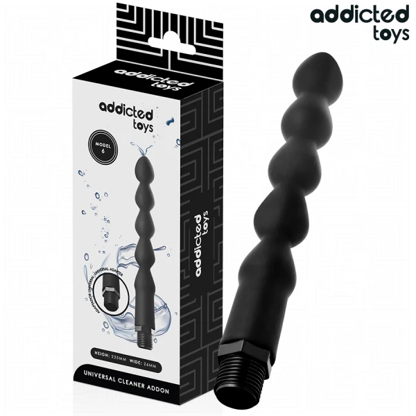 Addicted Toys Anal Cleaner Model 6 with Universal Adapter, 225 mm