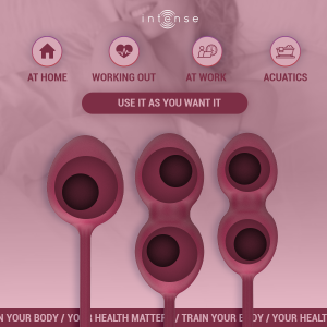 Intense Health Kegel Charli Kegel Ball Set 3-delig Bordeaux Intense Health Kegel Charli Kegel Ball Set 3-delig Bordeaux - Afbeelding 3