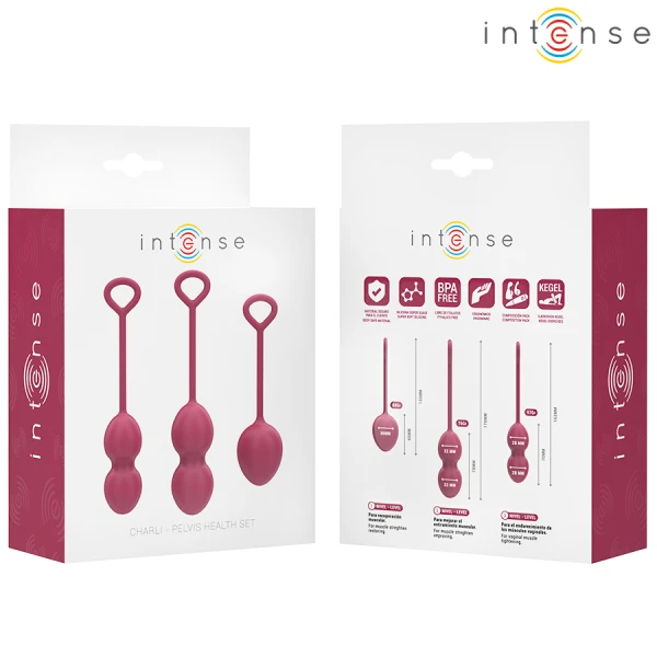 Intense Health Kegel Charli Kegel Ball Set 3-delig Bordeaux